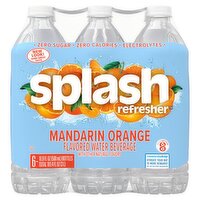 Splash Refresher Mandarin Orange Flavored Water Beverage, 16.9 fl oz, 6 count, 101.4 Fluid ounce