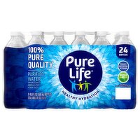 Pure Life Purified Water, 16.9 fl oz, 24 count, 405.77 Fluid ounce