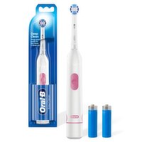 Oral B Easy Clean Battery Toothbrush, Deep Clean - White, with (1) Brush Head, Batteries Included