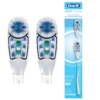 Oral-B Deep Clean Battery Powered Toothbrush Replacement Brush Heads, 2 Count