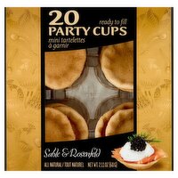 Sable & Rosenfeld Ready to Fill Party Cups Mini Tartelettes, 20 count, 2.11 oz