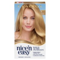 Clairol Nice'n Easy 8 Medium Blonde Permanent Hair Color, 1 application