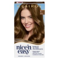 Clairol Nice'n Easy 6 Light Brown Permanent Hair Color, 1 application