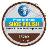 Shoe Gear Brown Water Resistant Shoe Polish, 1.12 oz