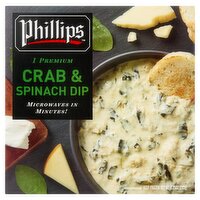 Phillips 1 Premium Crab & Spinach Dip, 8.25 oz