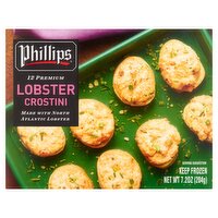 Phillips Premium Lobster Crostini, 12 count, 7.2 oz