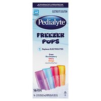 Pedialyte Freezer Pops Electrolyte Solution, 2.1 fl oz, 16 count, 33.6 Ounce