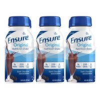 Ensure Original Dark Chocolate Nutrition Shake, 8 fl oz