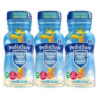 PediaSure Grow & Gain Vanilla Shake, 8 fl oz, 6 count, 48 Fluid ounce