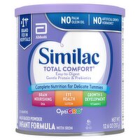 Similac Total Comfort OptiGro Milk-Based Powder Infant Formula with Iron, 0-12 Months, 12.6 oz