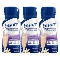 Ensure High Protein Nutrition Shake Liquid Vanilla, 8 fl oz, 48 Fluid ounce