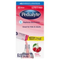 Pedialyte Cherry Electrolyte Powder, 0.6 oz, 6 count