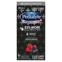 Pedialyte AdvancedCare+ Berry Frost Electrolyte Powder, 0.6 oz, 6 count