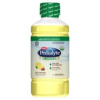 Pedialyte Organic Crisp Lemon Berry Electrolyte Solution, 33.8 fl oz, 33.8 Fluid ounce