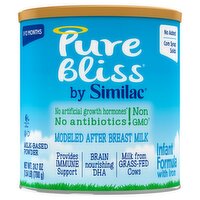 Similac Pure Bliss Milk-Based Powder Infant Formula with Iron, 0-12 Months, 24.7 oz