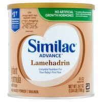 Similac Advance Lamehadrin Milk-Based Powder Infant Formula with Iron, 0-12 Months, 24.7 oz