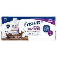 Ensure Max Protein Milk Chocolate Nutrition Shake Value Pack, 11 fl oz, 12 count