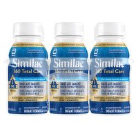 Similac 360 Total Care Milk-Based Ready to Feed Infant Formula with Iron, 8 fl oz, 48 Fluid ounce