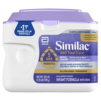 Similac 360 Total Care Milk-Based Powder Infant Formula with Iron, 20.1 oz