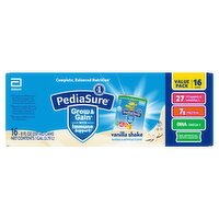 PediaSure Grow & Gain Vanilla Shake Value Pack, 8 fl oz, 16 count