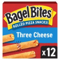 Bagel Bites Three Cheese Rolled Pizza Snacks!, 12 count, 16.7 oz