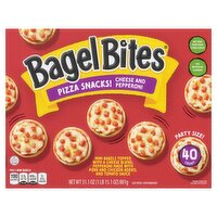 Bagel Bites Cheese and Pepperoni Pizza Snack! Party Size!, 40 count, 31.1 oz, 31.1 Ounce