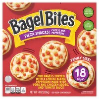 Bagel Bites Cheese & Pepperoni Pizza Snacks! Family Size!, 18 count, 14 oz