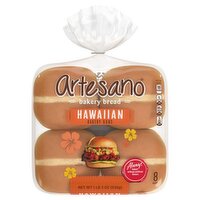 Artesano Hawaiian Bakery Buns, 8 count, 1 lb 3 oz