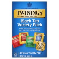 Twinings Black Tea Bags Variety Pack, 20 count, 1.41 oz