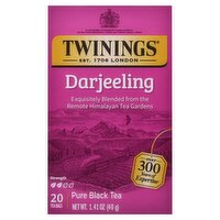 Twinings Darjeeling Pure Black Tea Bags, 20 count, 1.41 oz