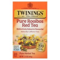 Twinings Pure Rooibos Red Pure Herbal Tea Bags, 20 count, 1.41 oz, 1.41 Ounce