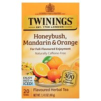 Twinings Honeybush, Mandarin & Orange Flavoured Herbal Tea Bags, 20 count, 1.41 oz