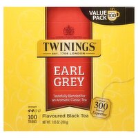 Twinings Earl Grey Flavoured Black Tea Value Pack 100 Bags, 100 Each