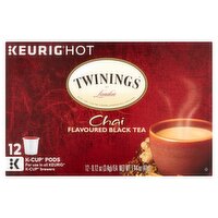 Twinings of London Chai Flavoured Black Tea, 0.12 oz, 12 count
