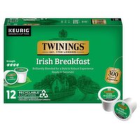 Twinings of London Irish Breakfast Pure Black Tea K-Cup Pods, 12 count, 1.26 oz