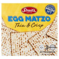 Streit's Thin & Crisp Egg Matzo, 12 oz