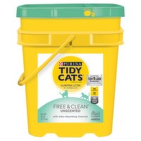 Purina Tidy Cats Free & Clean Unscented Clumping Litter for Multiple Cats, 35 lb