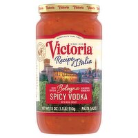 Victoria Bologna Spicy Vodka with Real Cream Pasta Sauce, 18 oz