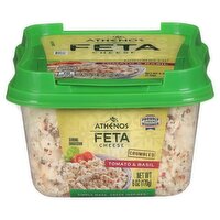 Athenos Crumbled Tomato & Basil Feta Cheese, 6 oz, 170 Gram