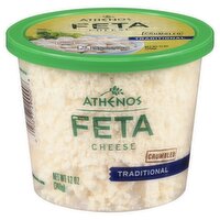 Athenos Crumbled Traditional Feta Cheese, 12 oz, 340 Gram