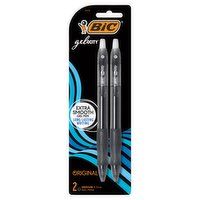 BIC Gelocity Original Medium 0.7 mm Gel Pens, 2 count, 2 Each