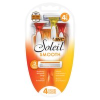 BIC Soleil Smooth Razors, 4 count