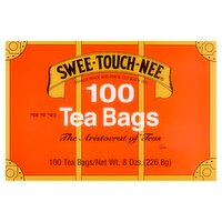 Swee-Touch-Nee Orange Pekoe and Pekoe Cut Black Tea, 100 count, 8 oz