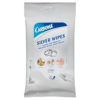 Carbona Silver Wipes, 12 count