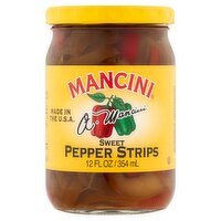 Mancini Sweet Pepper Strips, 12 fl oz