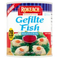 Rokeach Redi-Jelled Broth Gefilte Fish, 28 count, 6 lbs 4 oz