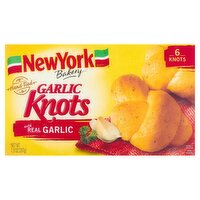 New York Bakery Garlic Knots with Real Garlic, 6 count, 7.3 oz
