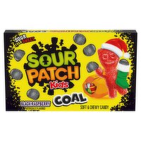 Sour Patch Kids Coal Black Raspberry Soft & Chewy Candy, 3.1 oz, 3.1 Ounce