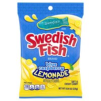 Swedish Fish Blue Raspberry Lemonade Soft & Chewy Candy, 8.04 oz