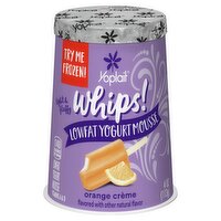 Yoplait Whips! Orange Crème Lowfat Yogurt Mousse, 4 oz, 4 Ounce